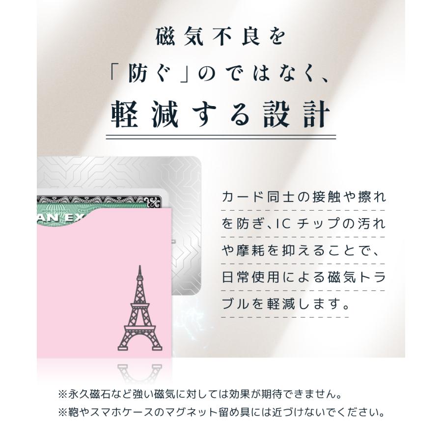 RFID スキミング 防止 通帳 カードケース セット (エッフェル） : LOE