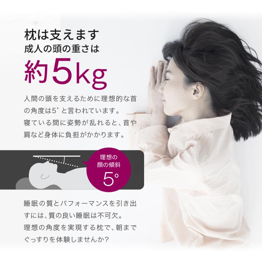 枕 肩こり 首こり 【ふんわり柔らかく支える】 首が痛い 横向き寝 安眠 頚椎 柔らかめ エアウィーヴ グループ枕ブランド LOFTY 5セルピローファイバーボール | LOFTY（ロフテー） | 03
