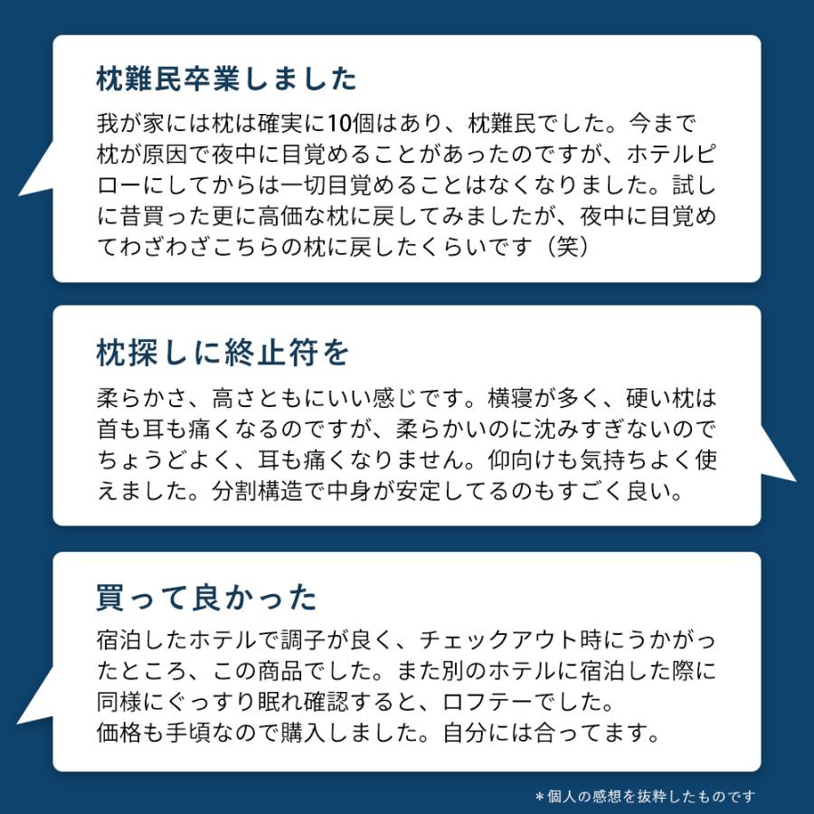 枕  ホテル枕 肩こり ホテルピロー 首痛 ホテル仕様 横向き リバーシブル 高級 まくら 綿 パイプ 首こり 30日保証 エアウィーヴ グループ枕ブランド LOFTY | LOFTY（ロフテー） | 10