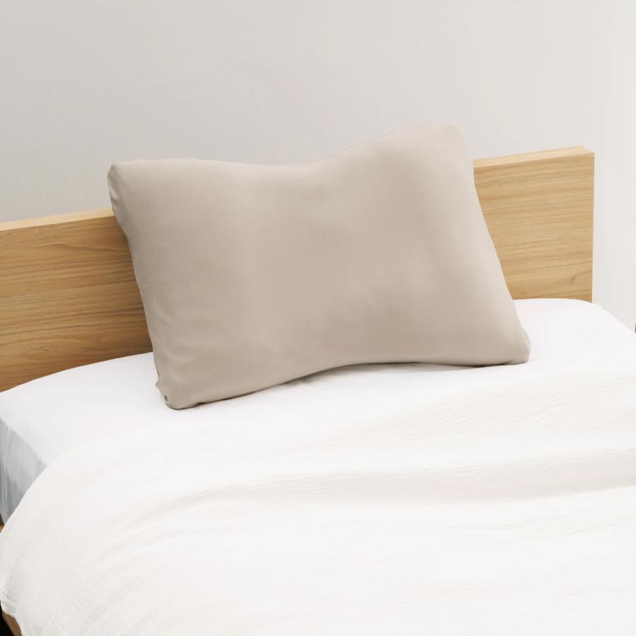 枕カバー ソフィットピロー専用 オーガニックコットン スムースニット ピローケース ピンク グレー エアウィーヴ グループ枕ブランド LOFTY | LOFTY（ロフテー） | 11