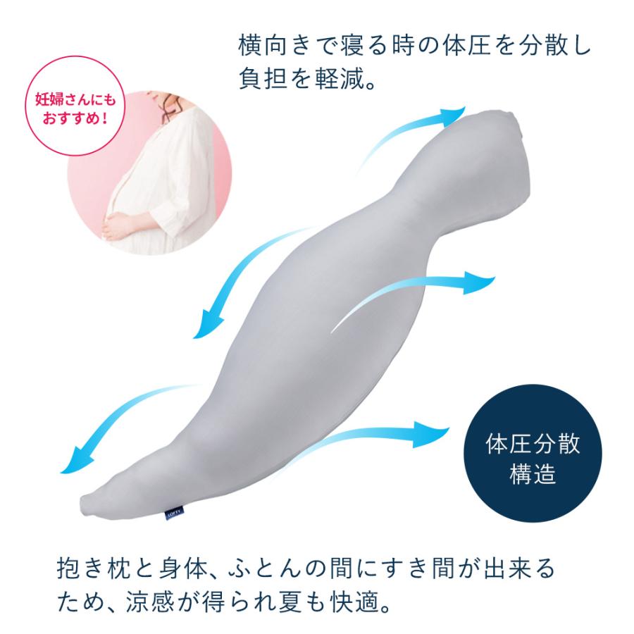 LOFTY（ロフテー） 抱き枕 体圧分散 いびき 腰痛 LBP-310 ボディ