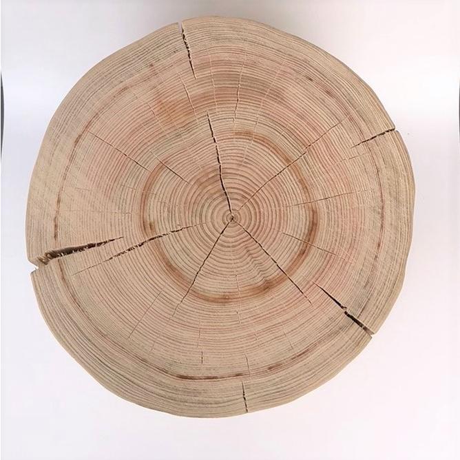 桧丸太スツール（大）ノーマルタイプ　薄皮付 |  | 03