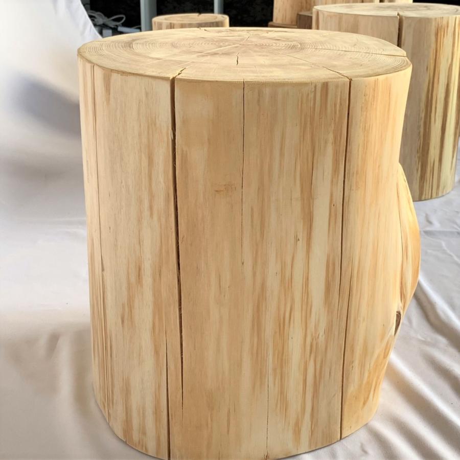 桧丸太スツール（節あり） |  | 01