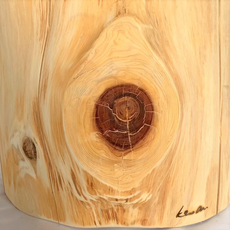 桧丸太スツール（節あり） |  | 02