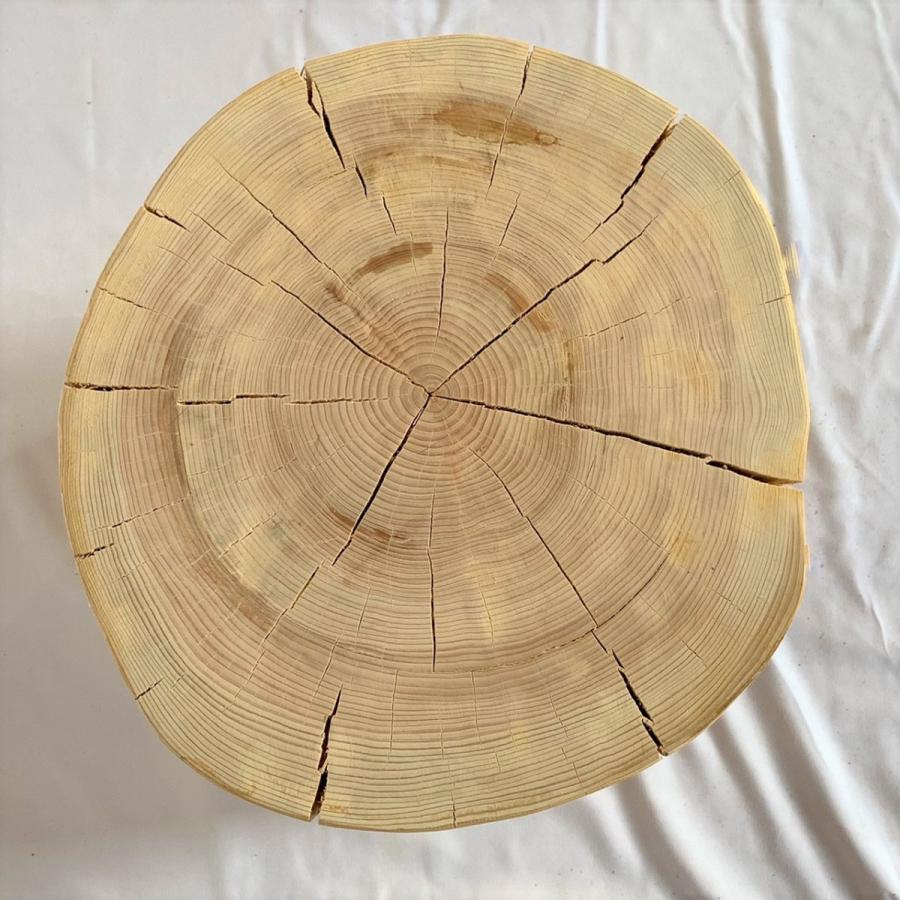 桧丸太スツール（節あり） |  | 04