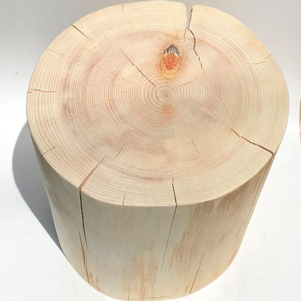桧丸太スツール（大） |  | 02