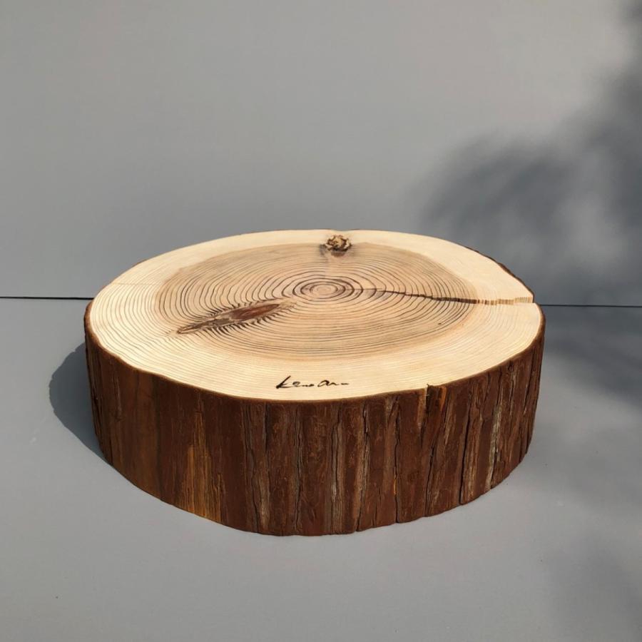 杉　丸太皮付きスライス（大）訳アリ品特価！ |  | 03