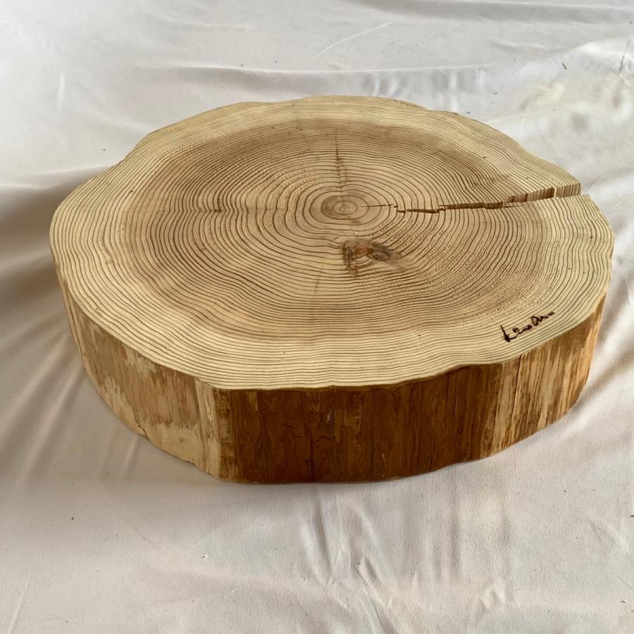 杉　丸太皮なしスライス（大） |  | 03