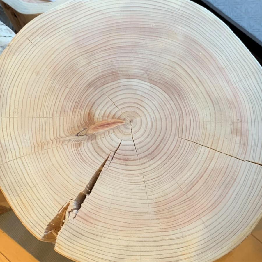 桧丸太スツール（中）ロングサイズ　訳アリ特価品 |  | 05