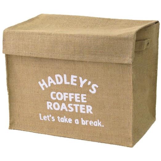 ハドレー 新聞ストッカー フタ付 ジュート素材 不織布 35 25 28 英字 シンプル おしゃれ ロジマート 通販 Yahoo ショッピング