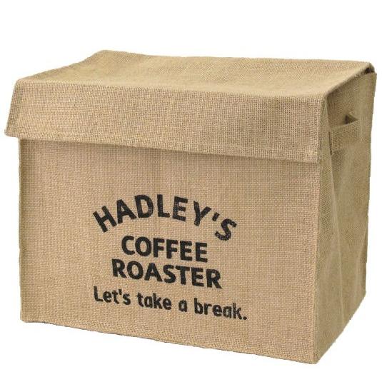 ハドレー 新聞ストッカー フタ付 ジュート素材 不織布 35 25 28 英字 シンプル おしゃれ ロジマート 通販 Yahoo ショッピング
