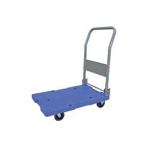 ナンシン 静音台車 DSK101B ブレーキ付き 715mm×460mm 耐150ｋｇ(台車 清音台車 運搬台車 折りたたみ台車 国産台車 樹脂台車) FS_708-7 H2