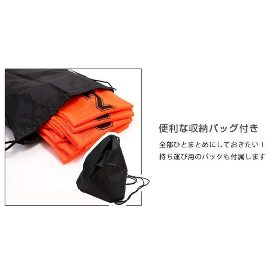 新品、未開封　ビブス6枚セット×2 ロジック ビブス6枚セット ゼッケン 収納バッグ付き 番号入り
