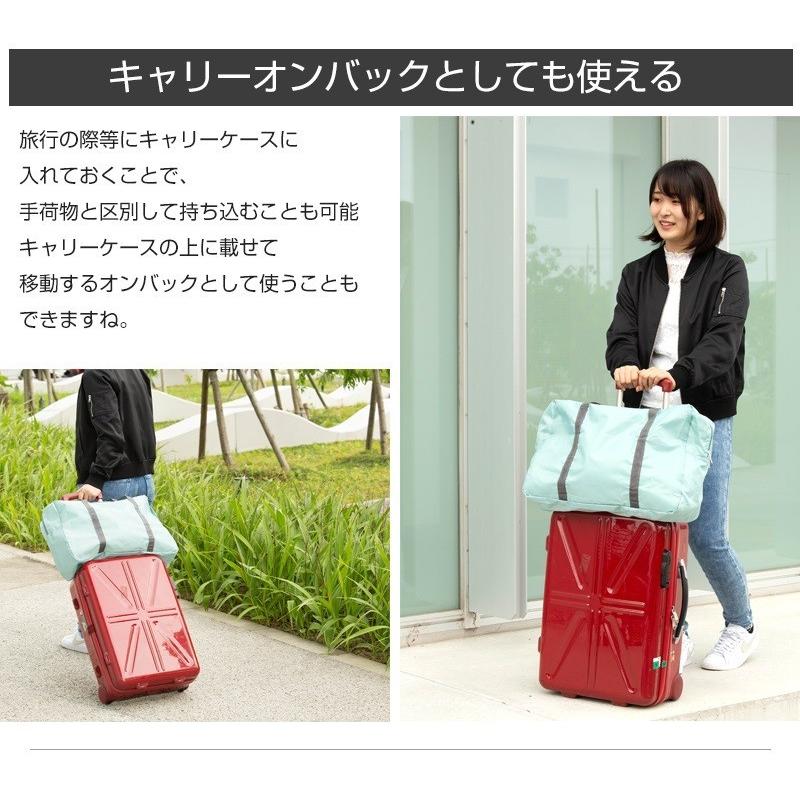 キャリーオンバッグ トラベルバッグ ボストンバッグ 携帯 折りたたみ 大容量 簡単 かわいい コンパクト 旅行 トラベルグッズ 機内 エコバッグ 収納 軽量 機内｜logic-products｜06