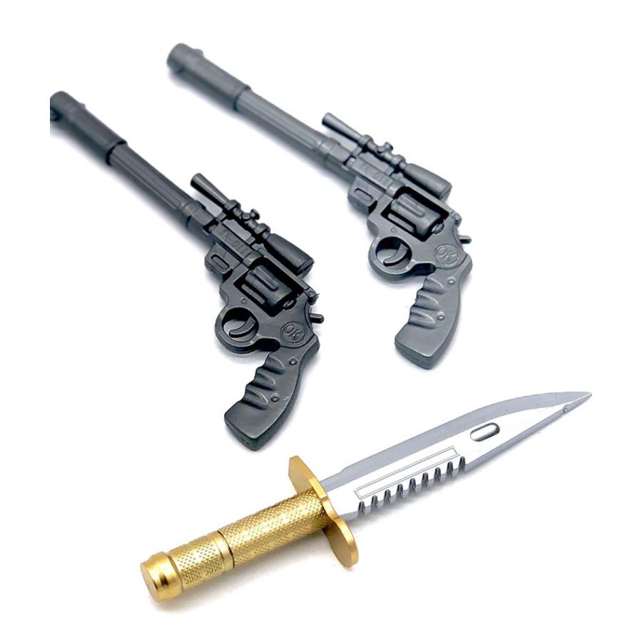 ロジック ボールペン ピストル 剣 3種セット（ナイフ×1 ピストル×2