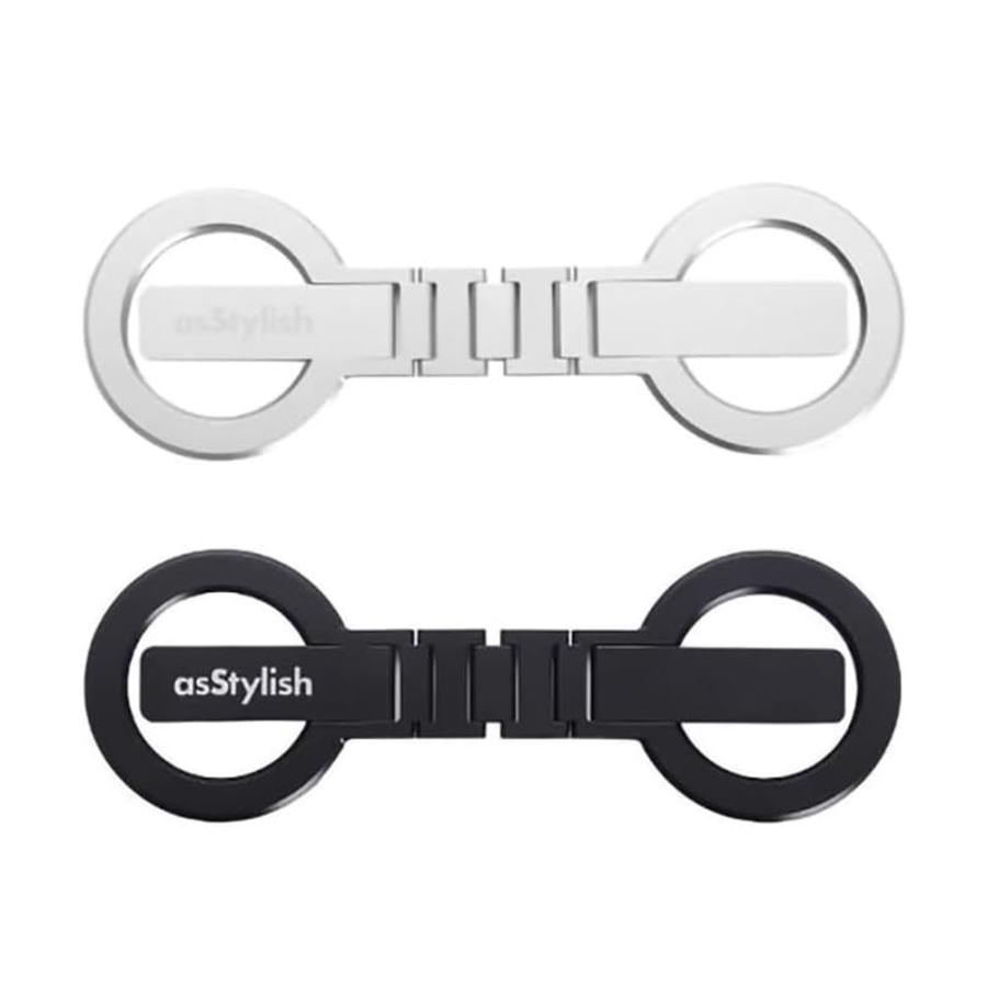 スマホスタンド スマホ2台 同時使用可能 角度調整可能 磁気吸着