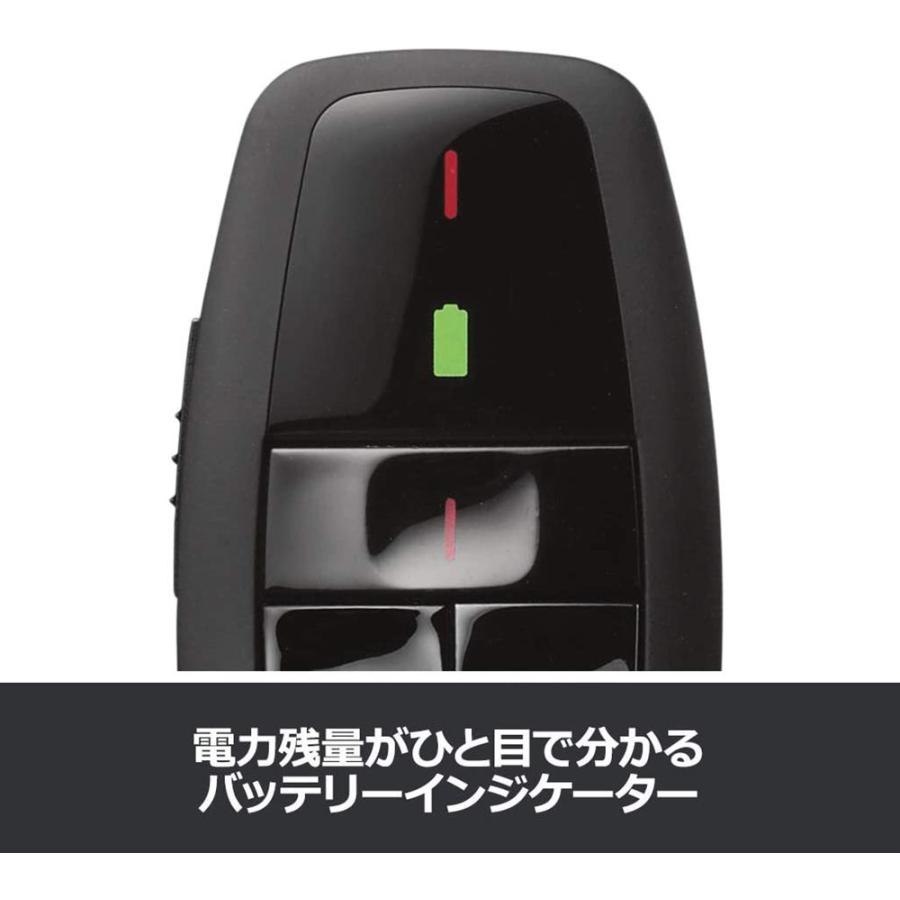 Logicool レーザーポインター logicool（ロジクール） ポインター R400f ブラック 赤色 レーザー