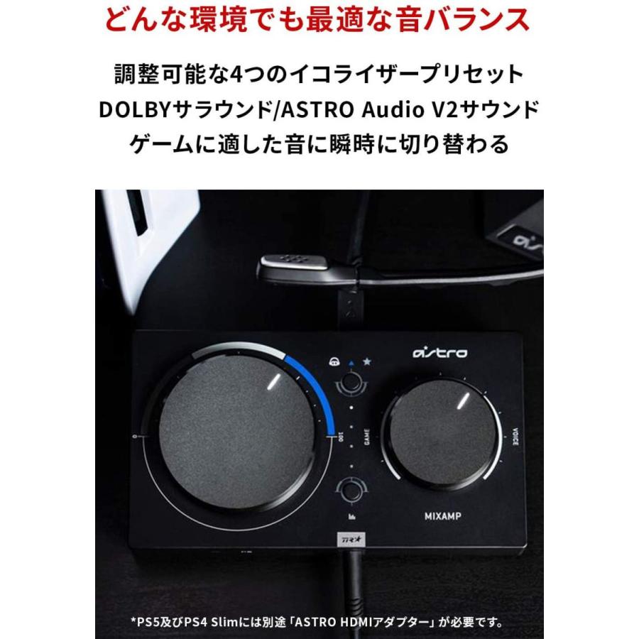 Astro Gaming ミックスアンプ プロ Mixamp Pro Tr Ps5 Ps4 Pc ゲーミングヘッドセット用 Dolby Audio サラウンド 光デジタル端子 Usb Maptr 002 国内正規品 ロジクール公式ストア 通販 Paypayモール