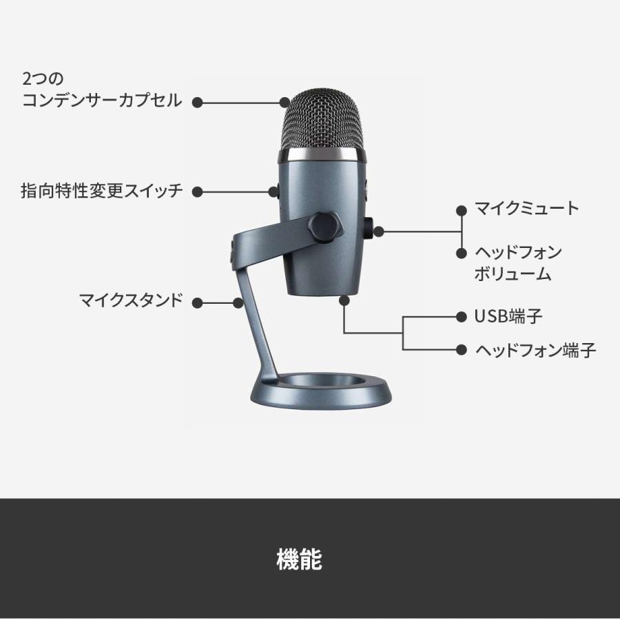 お買い得品 コンデンサー マイク Blue Yeti Nano BM300 高品質 USB