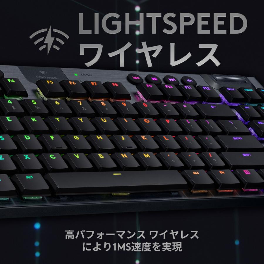 Logicool G ゲーミングキーボード テンキーレス G913 Tkl ブラック Lightspeed ワイヤレス リニア 静音 日本語配列 G913 Tkl Lnbk 国内正規品 ロジクール公式ストア 通販 Paypayモール