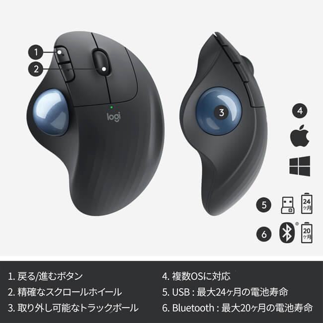 logicool ワイヤレス トラックボール マウス ロジクール M575 logicool ワイヤレス トラックボール マウス ロジクール M575
