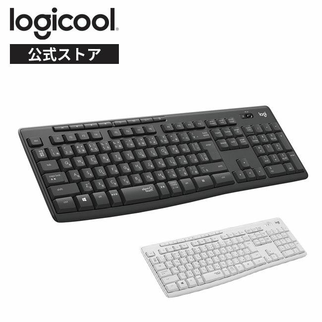 ワイヤレスキーボード キーボード ロジクール K295 静音 耐水 日本語