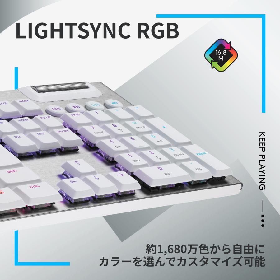 ゲーミング キーボード メカニカル Logicool G G813 GLスイッチ 