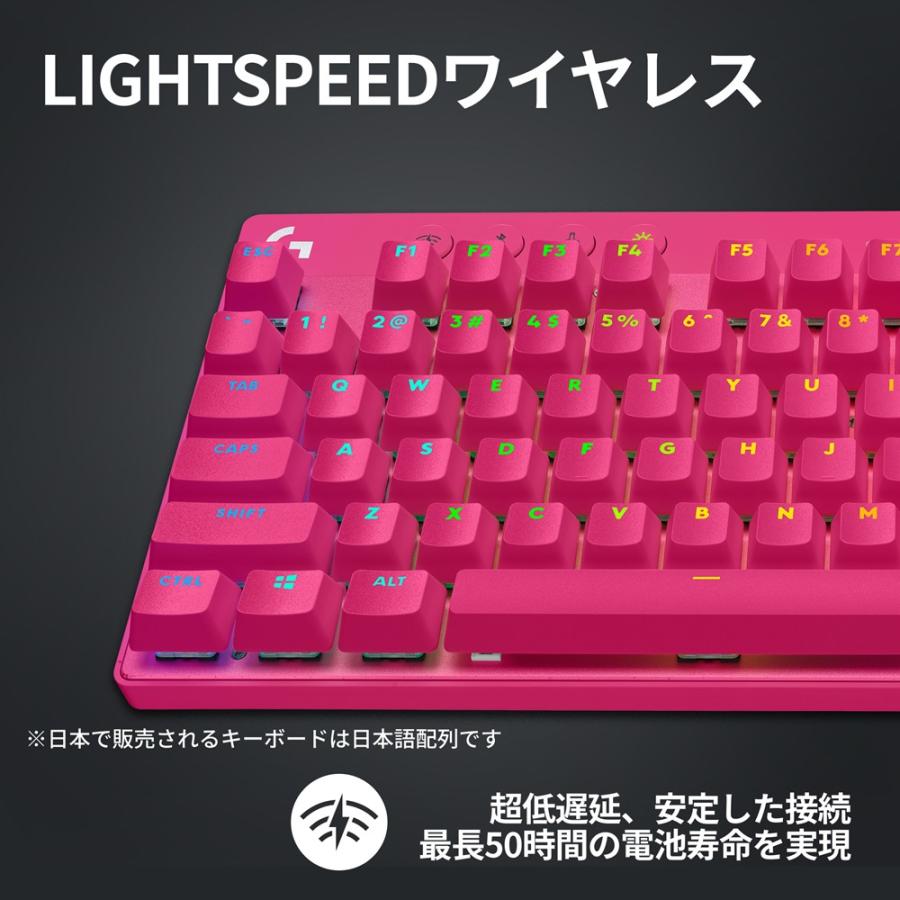 ワイヤレス ゲーミング キーボード Logicool G PRO X TKL テンキーレス