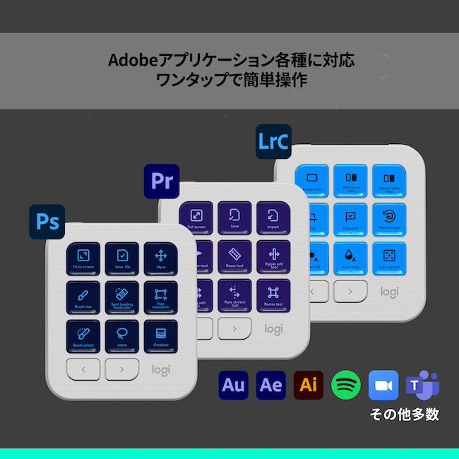 logicool ロジクール MX クリエイティブ コンソール 左手 logicool ロジクール MX クリエイティブ コンソール 左手