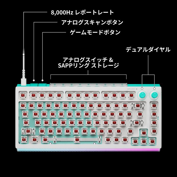 ロジクールG ゲーミングキーボード Logicool G G512 X 75 有線