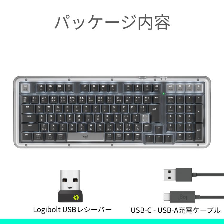 新古品logicool ALTO KEYS K98M ブラック Alto Keys K98Mワイヤレスキーボード（ガスケット構造） |ロジクール