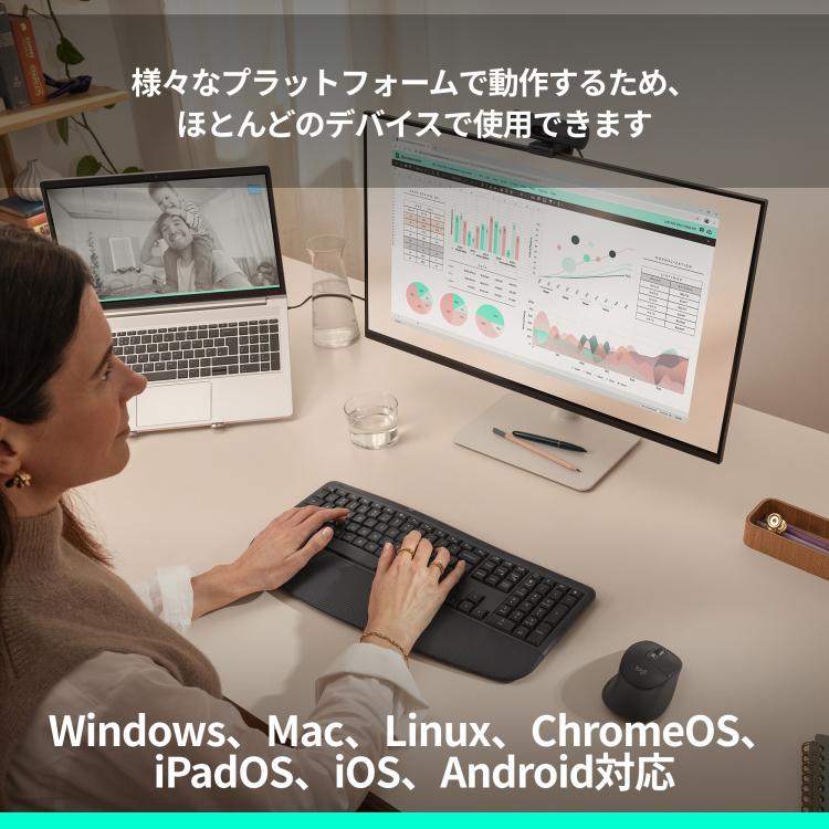 logicool（ロジクール） ワイヤレスキーボード Signature Comfort Plus