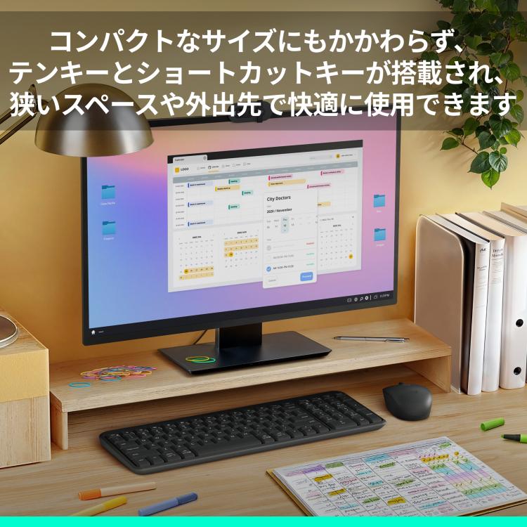 ワイヤレスキーボード ロジクール K250 Bluetooth テンキー コンパクト 日本語配列 耐水 無線 Windows Mac Chrome K250GRda 正規品 1年間無償保証 | logicool | 04