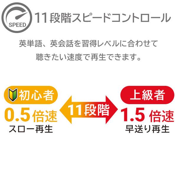 CDプレーヤー ポータブル 英語 語学学習 リスニング ヒアリング 遅聴き / 早聴き 再生速度調整 リピート機能 リモコン付き LCP-PAPL02WHLWD｜logitec｜02