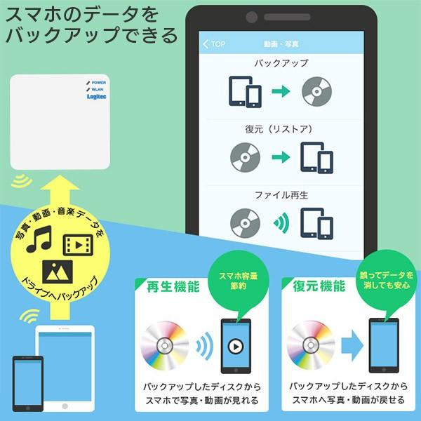 Logitec Iphone スマホ タブレット Cdレコーダー Pc不要 ポータブルcdプレーヤー Wi Fi Ios Android Ldrw Ps24gwu3rwh ロジテックダイレクト限定 Ldrw Ps24gwu3rwh ロジテックダイレクトyahoo ショッピング店 通販 Yahoo ショッピング