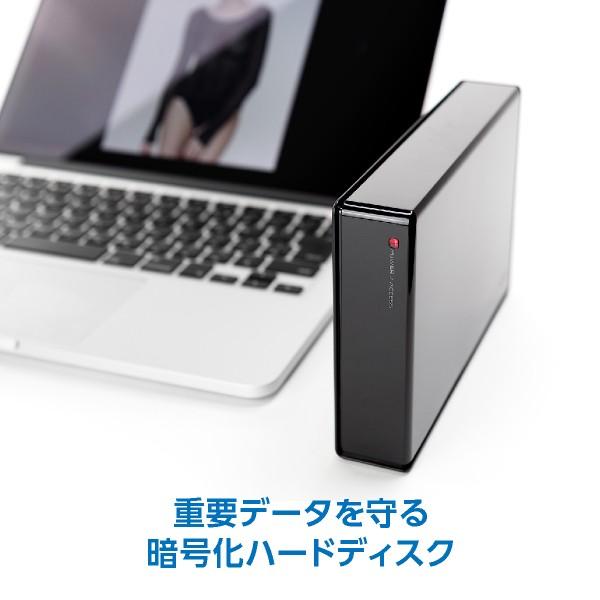 外付け HDD 4TB ハードウェア暗号化ハードディスク セキュリティー Windows用 USB3.1(Gen1) / USB3.0 LHD-EN40U3BS ロジテックダイレクト限定｜logitec｜02