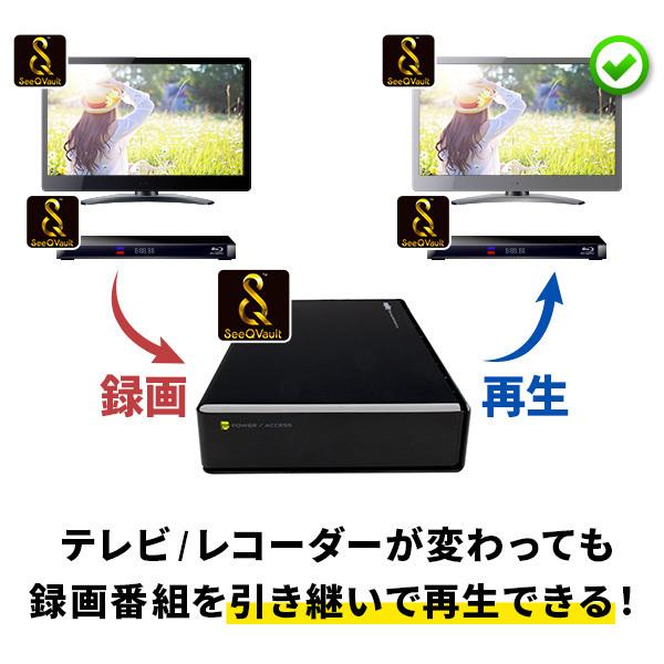 SeeQVault対応 外付け HDD テレビ録画 ハードディスク 4TB 3.5インチ 静音 ファンレス USB3.1(Gen1) / USB3.0 ロジテック LHD-ENB040U3QW ypp｜logitec｜02