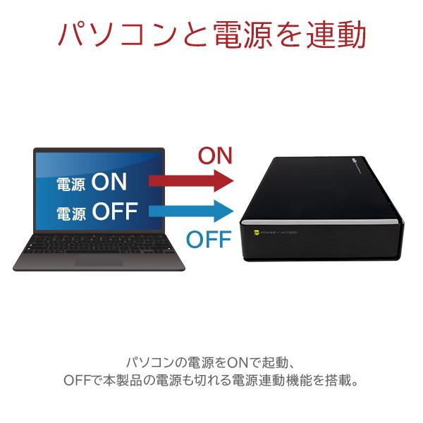 外付け HDD ハードディスク 12TB WD Red Plus搭載 USB3.2 Gen1(USB3.0) 日本製 ロジテック LHD-ENB120U3RWH　 受注生産 ロジテック t｜logitec｜04