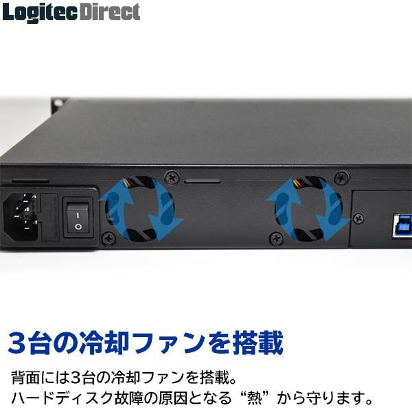 1Uラックマウントケース HDDケース（ハードディスクケース） 4台搭載可能 USB3.1(Gen1) / USB3.0 LHR-1U4BU3 ロジテック t｜logitec｜05