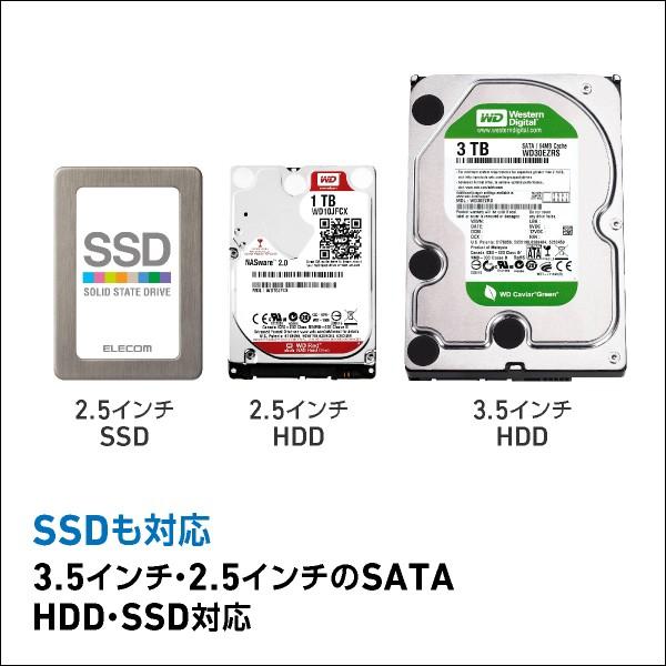 HDD SSD コピー スタンド ケース デュプリケーター クローン 換装 3.5インチ / 2.5インチ / Win/Mac/テレビ パソコン データ移行 LHR-2BDPU3｜logitec｜04