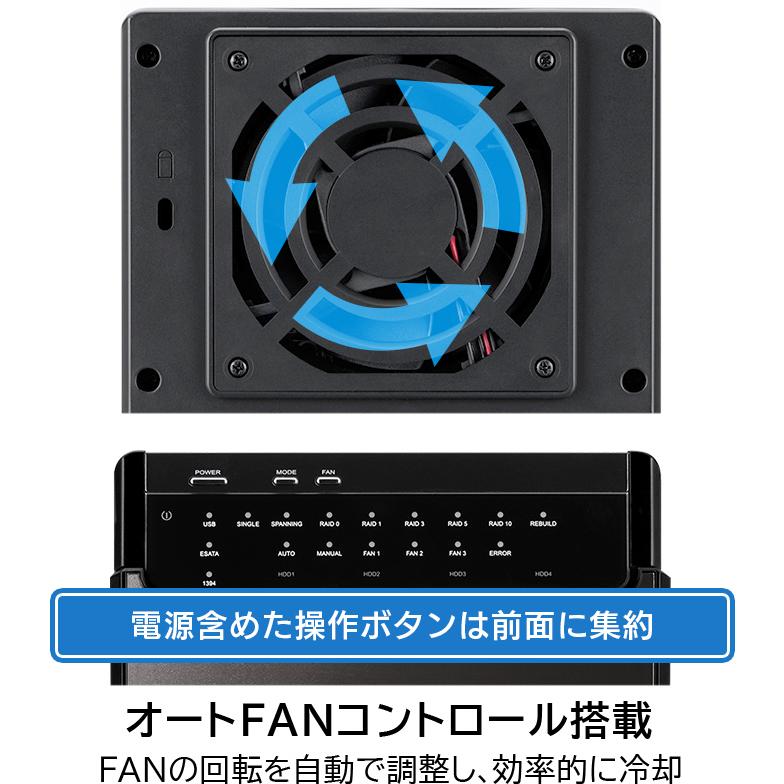 【動作品】Logitec 4BAYケース LHR-4BRHEU3　RAID機能付 ロジテック RAID 機能 HDDケース 4台 3.5インチ ハードディスク ケース