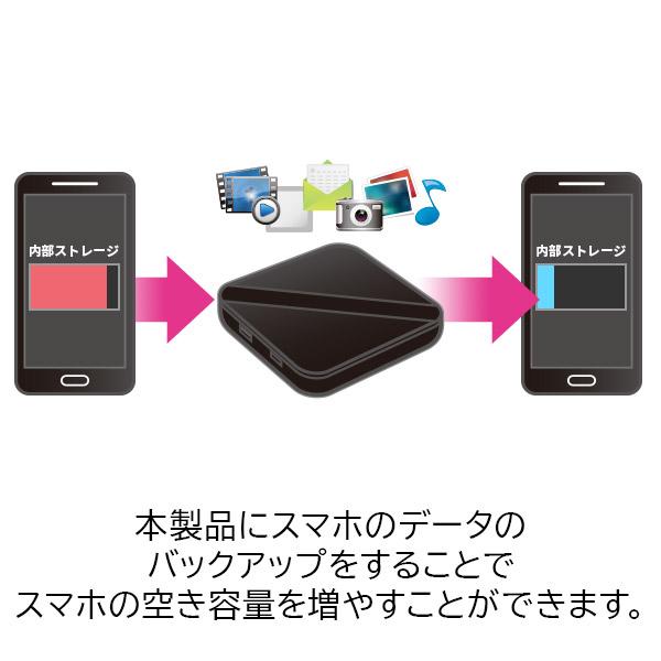 ロジテック SSD 外付け スマートフォン用 ポータブル SSD USB3.1(Gen1) / USB3.0 2.5インチ 500GB  LMD-PSA500U3BK｜logitec｜02