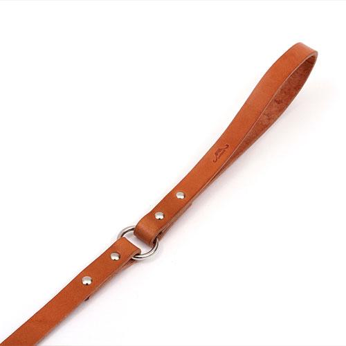新品【coloco】犬用リード／栃木レザー 18mm 90cm ライトブラウン