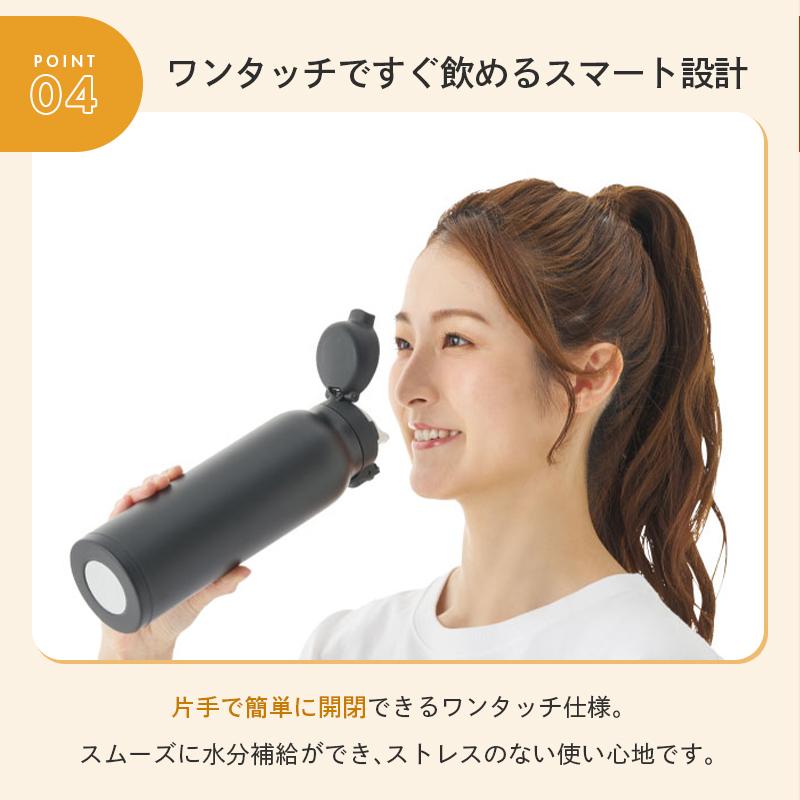 LOGOS（ロゴス） 公式 ThermoWall 真空断熱 ワンタッチボトル Type601