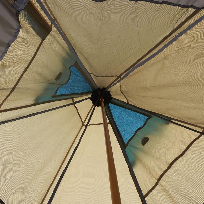 公式 ロゴス LOGOS ナバホ Tepee 300-BB テント ワンポールテント 組み立て簡単 UVカット 遮光 収納 バッグ付き コンパクト キャンプ アウトドア LOGOS_7