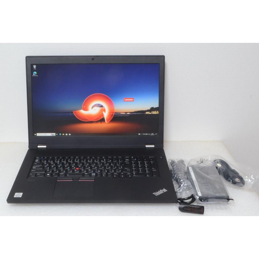 22時間 美品 ThinkPad P17 Quadro RTX4000 i7 10850H 64GB SSD1TB PCIe