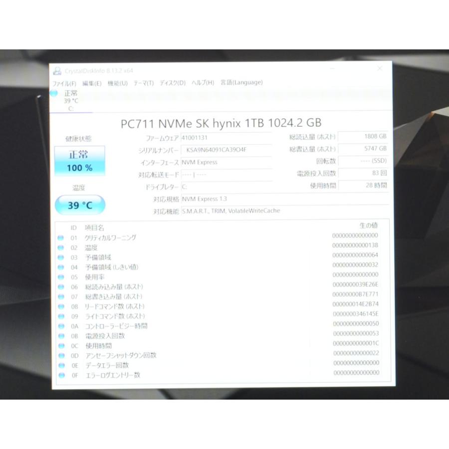 Precision 28時間 ほぼ未使用 7560 Core i9 11950H 32GB SSD1TB