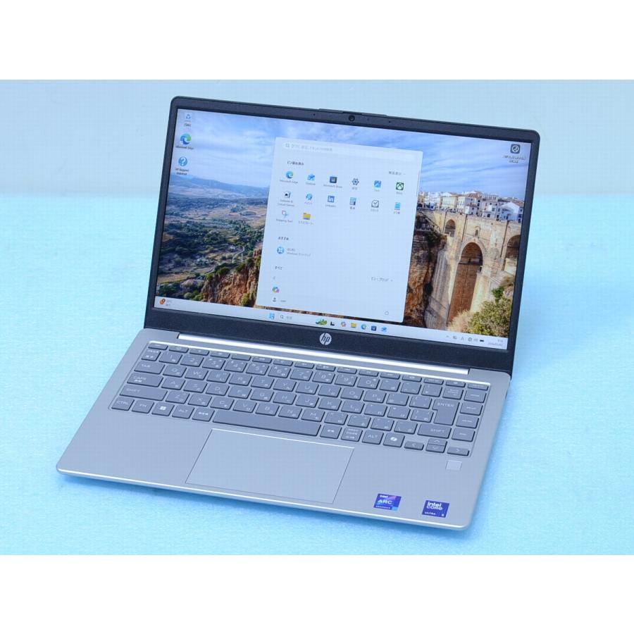 美品HP 14-ep Ultra5-125H 16GB 256GB Win11 カメラ ノートパソコン 14-ep1108TU 2027年2月 管理V06の画像