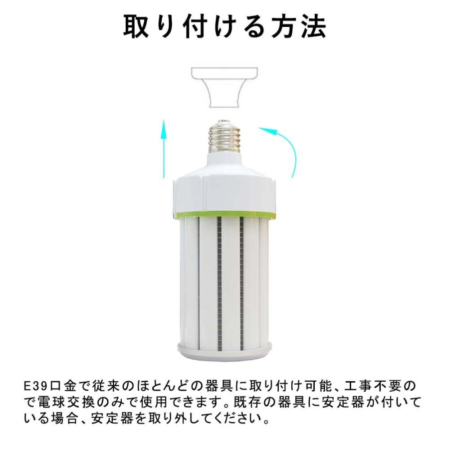 超軽量 LEDコーンライトE39 コーン型LED電球 コーン型LEDランプ コーン型水銀灯 ledコーンライト e39口金 led電球 水銀灯交換用 水銀灯からLEDへ交換e39 150ｗ｜lohas-lohas-shop｜11