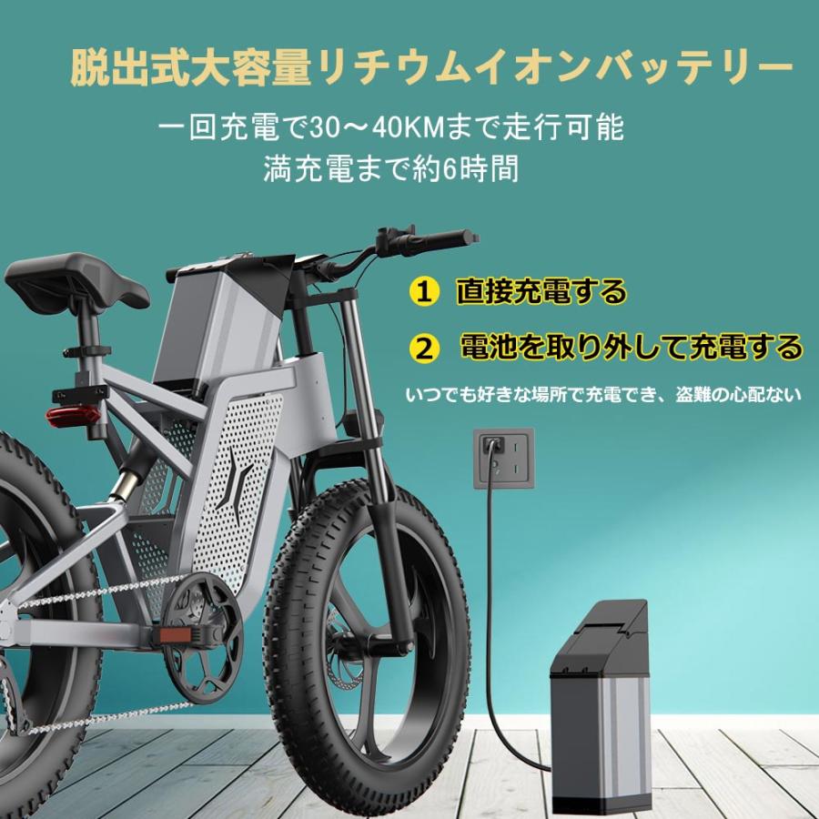 ロハスショップ大人気FATBIKE 電動 自転車 20インチ アクセル付き 